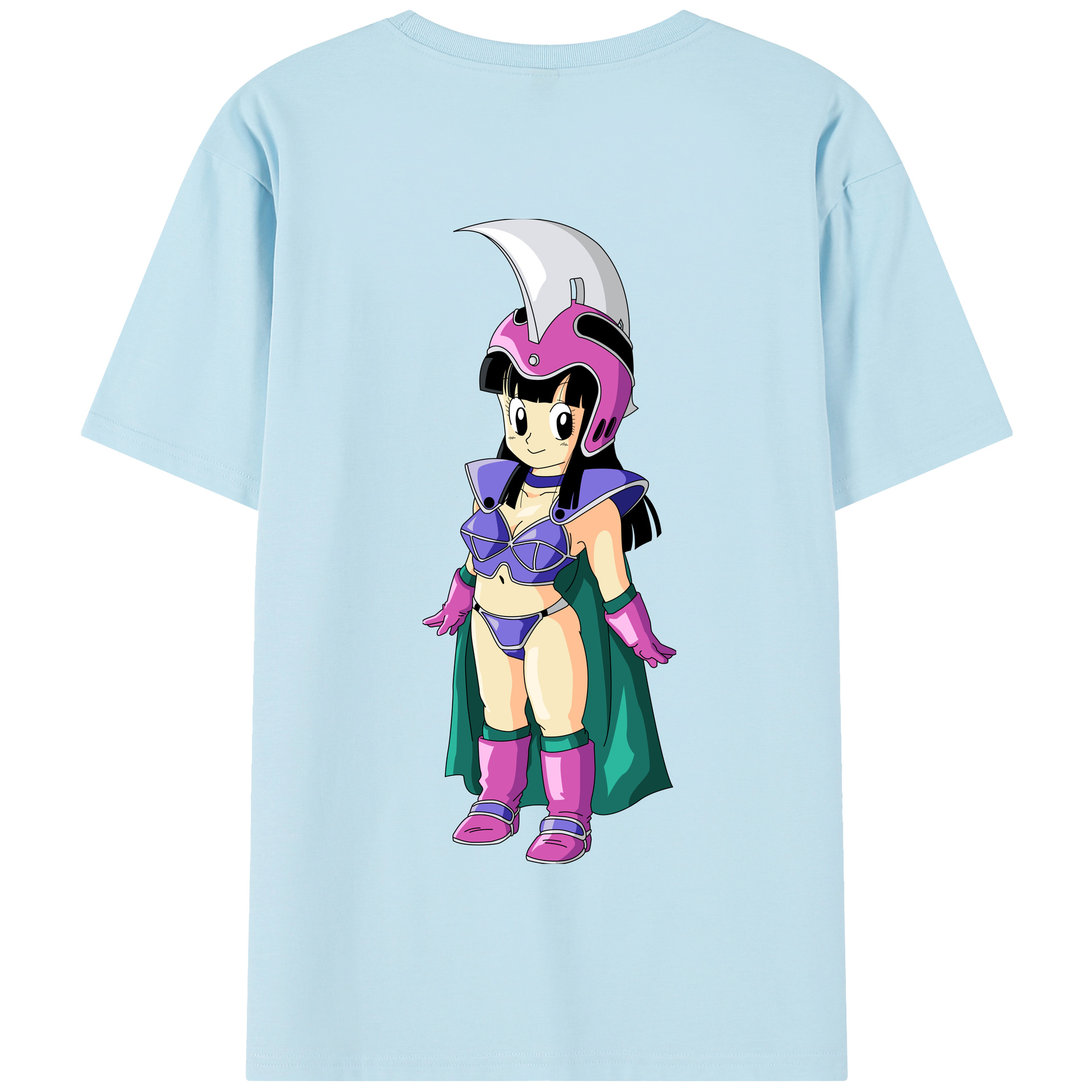 （画像用） ドラゴンボール チチ DRAGON BALL Chichi 綿100％半袖Tシャツ（背面プリント）